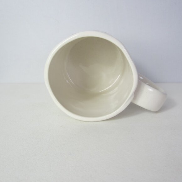 Anthropologie Dagny Monogram Mug Letter C Floral Cottage Pottery Ceramic - Picture 7 of 7